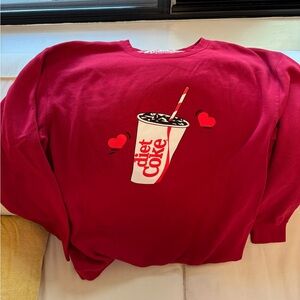 Diet Coke sweatshirt Stoney Clover size L/XL